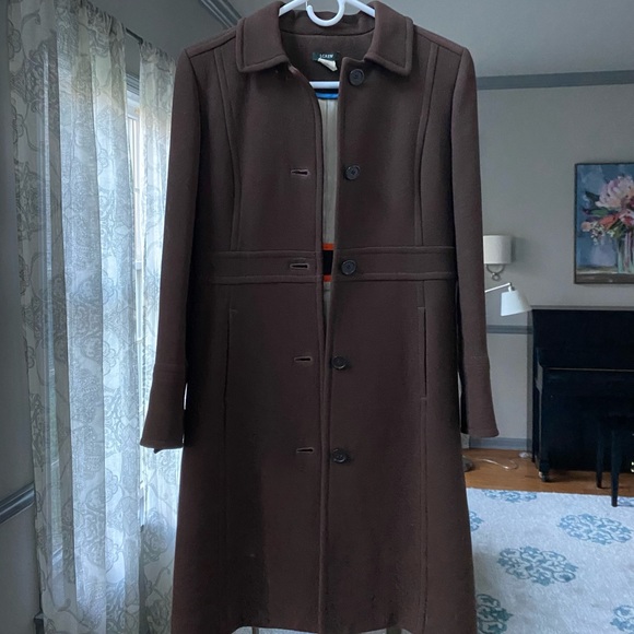 J. Crew Jackets & Blazers - J.Crew Lady day coat, Italian double-cloth wool, w/ Thinsulate, Size 2P. Brown.